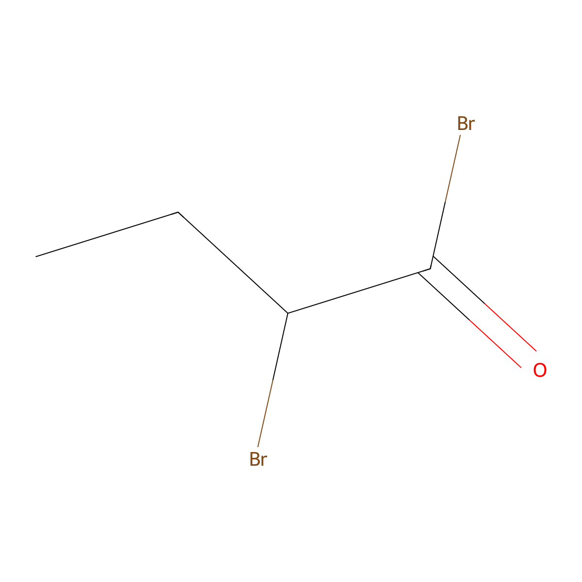 2-Bromobutanoyl bromide molecular structure, CAS 26074-52-2