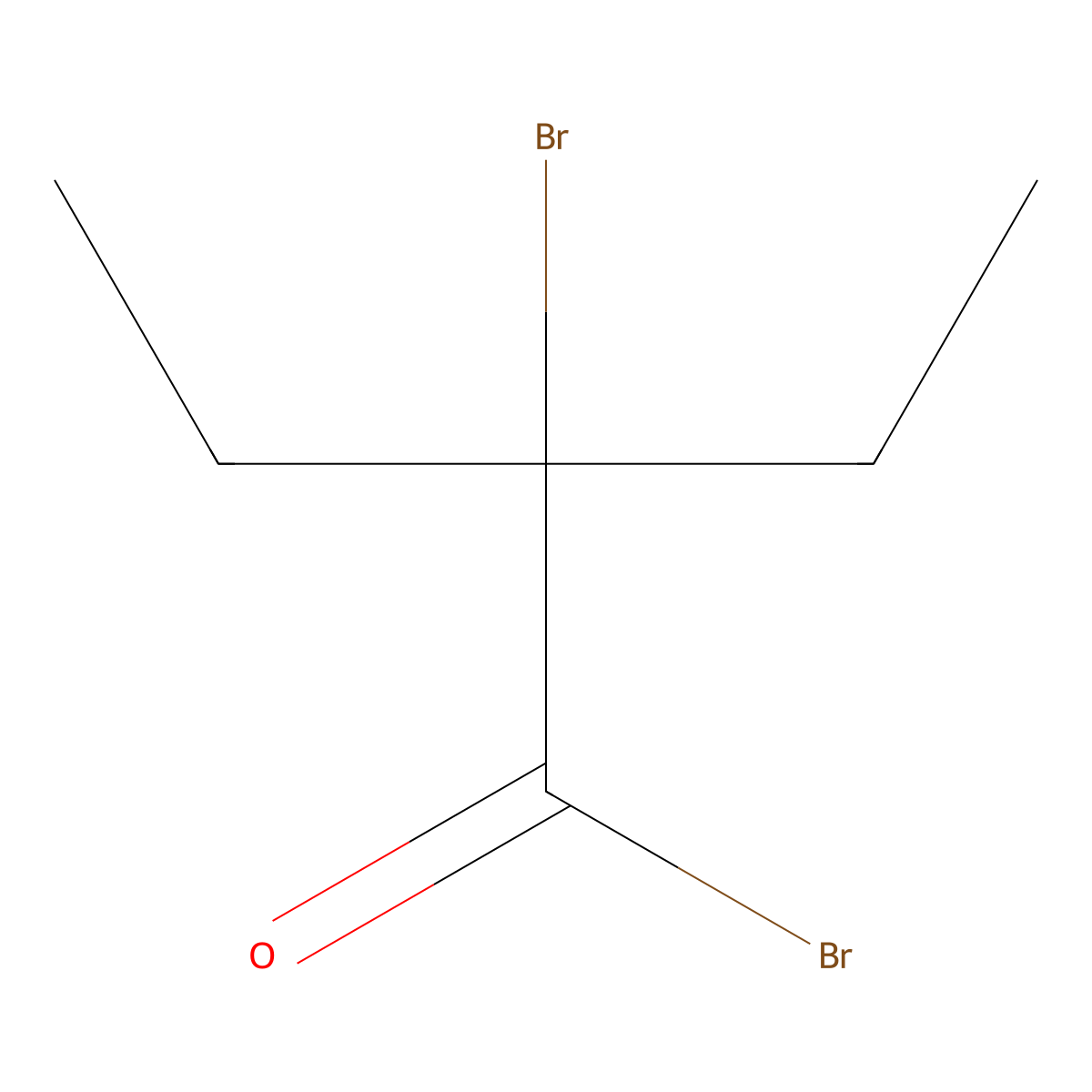 2-Bromo-2-ethylbutanoyl bromide molecular structure, CAS 26074-53-3