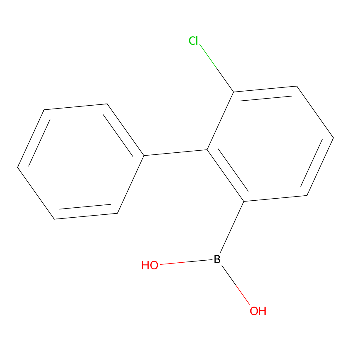 (3-Chloro-2-phenylphenyl)boronic acid molecular structure, CAS 2607747-79-3