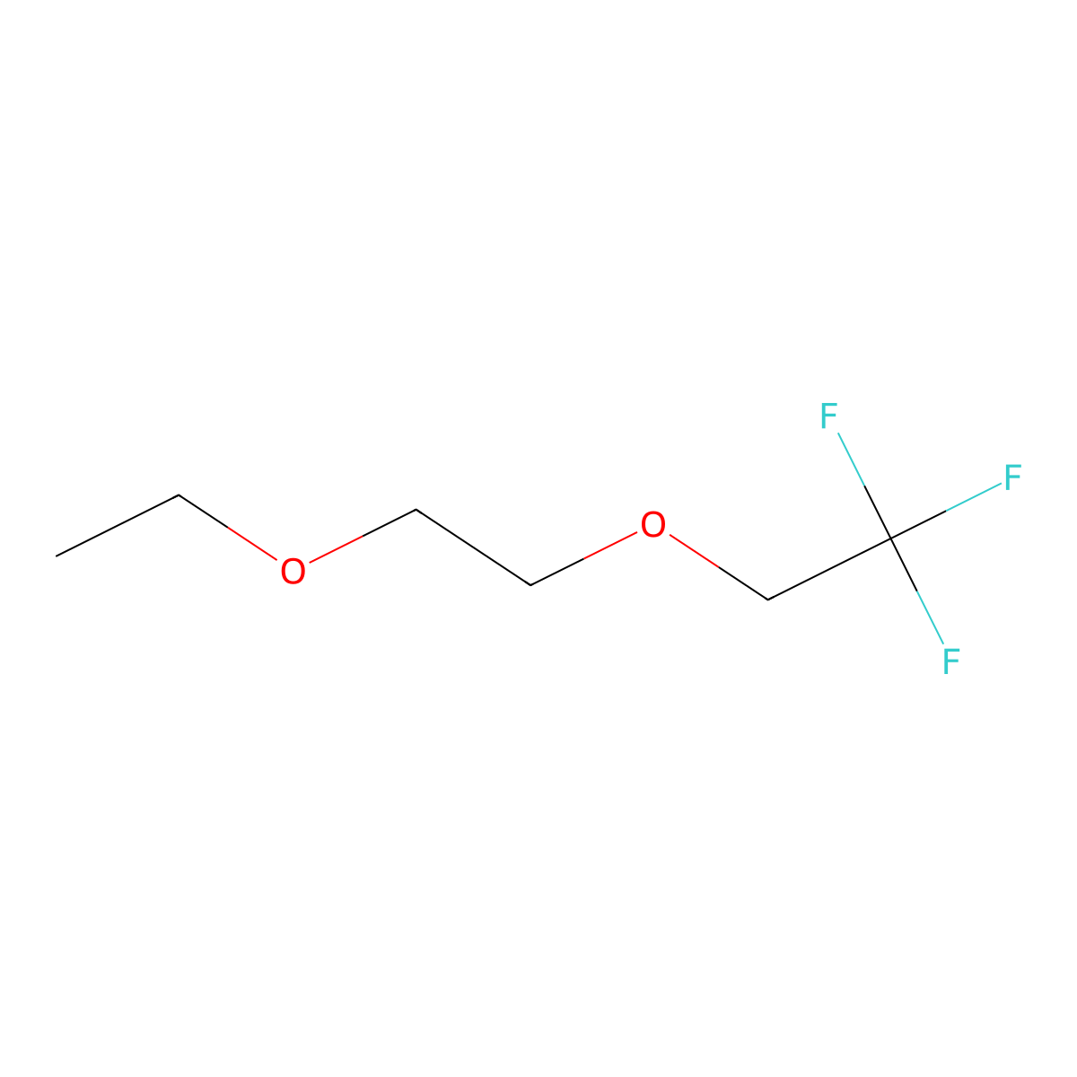 2-(2-Ethoxyethoxy)-1,1,1-trifluoroethane molecular structure, CAS 260799-56-2