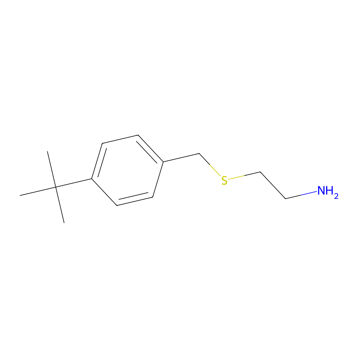 2-(4-tert-Butylbenzylthio)ethylamine molecular structure, CAS 260802-42-4