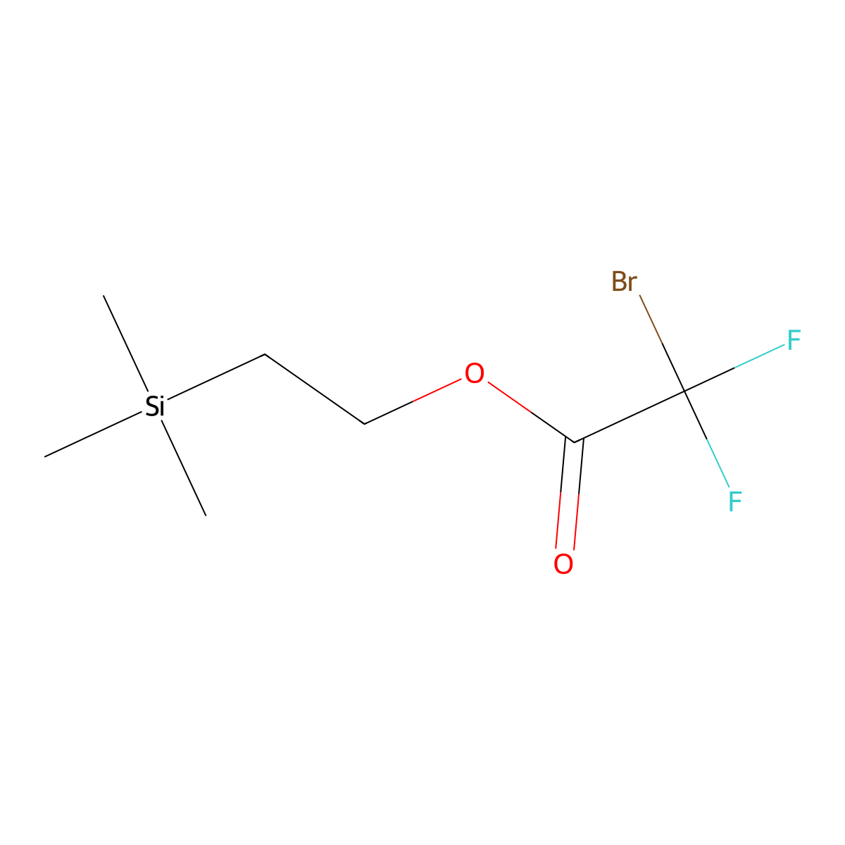 2-(Trimethylsilyl)ethyl 2-bromo-2,2-difluoroacetate molecular structure, CAS 2608047-45-4