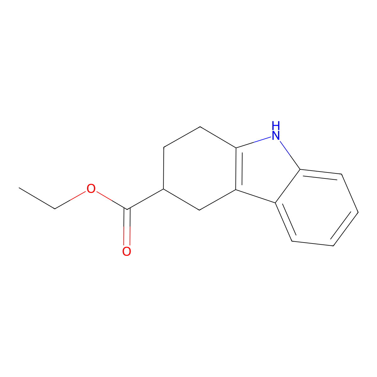 Ethyl 2,3,4,9-tetrahydro-1h-carbazole-3-carboxylate molecular structure, CAS 26088-68-6