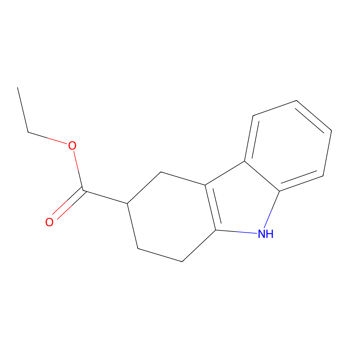 Ethyl 2,3,4,9-tetrahydro-1h-carbazole-3-carboxylate molecular structure, CAS 26088-68-6