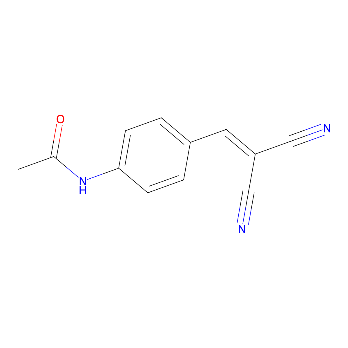 N-(4-(2,2-Dicyanoethenyl)phenyl)acetamide molecular structure, CAS 26088-79-9