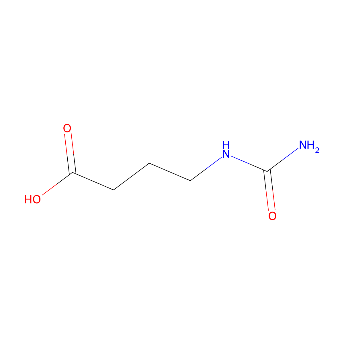 4-(Carbamoylamino)Butanoic Acid molecular structure, CAS 2609-10-1