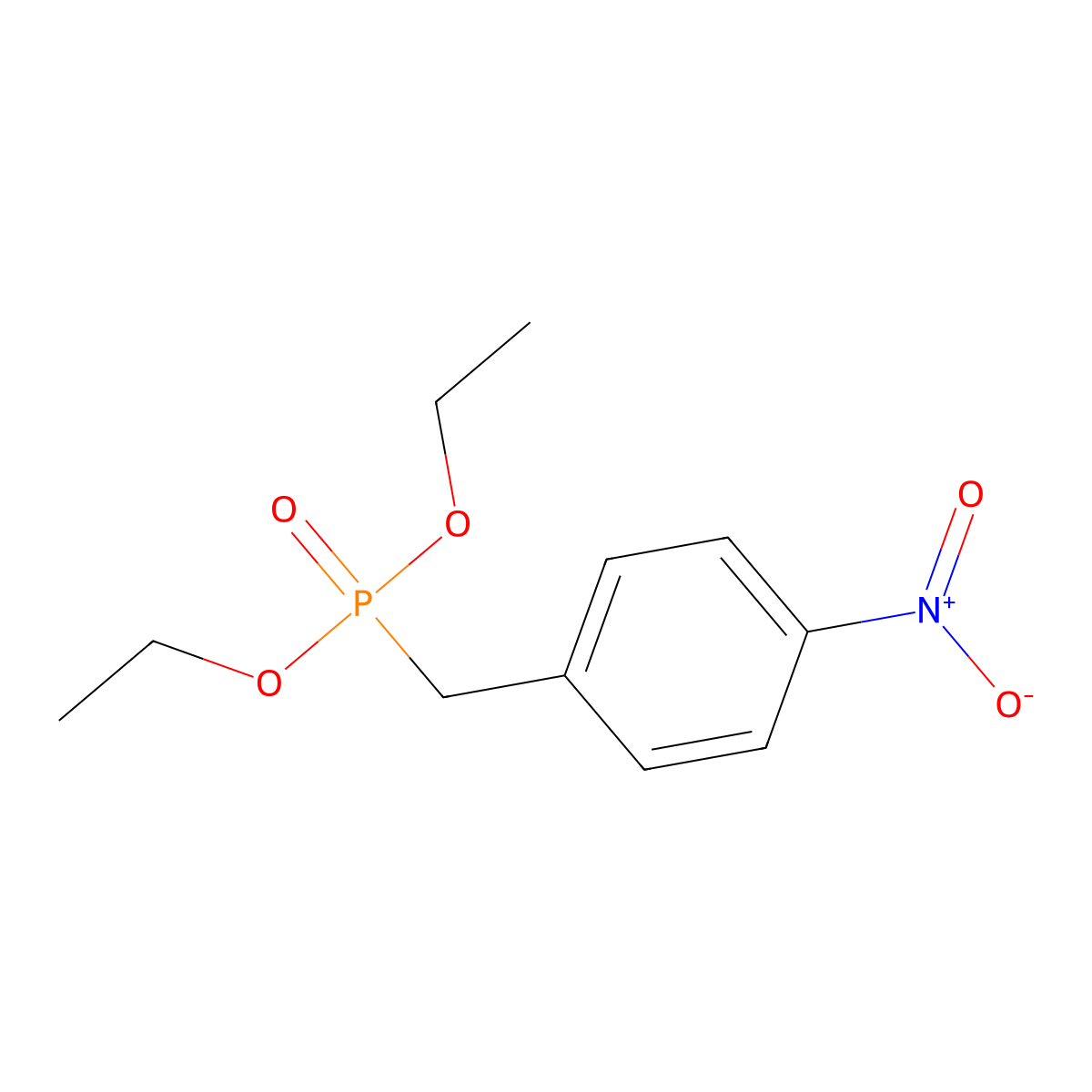Diethyl 4-nitrobenzylphosphonate molecular structure, CAS 2609-49-6