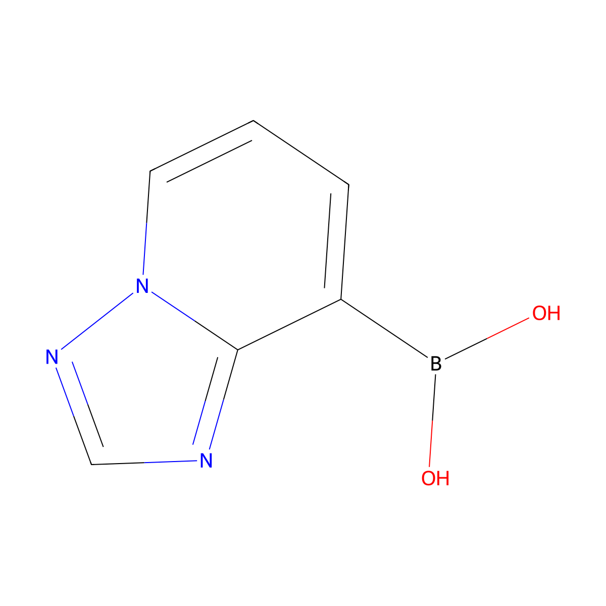 [1,2,4]Triazolo[1,5-a]pyridin-8-ylboronic acid molecular structure, CAS 2609037-26-3