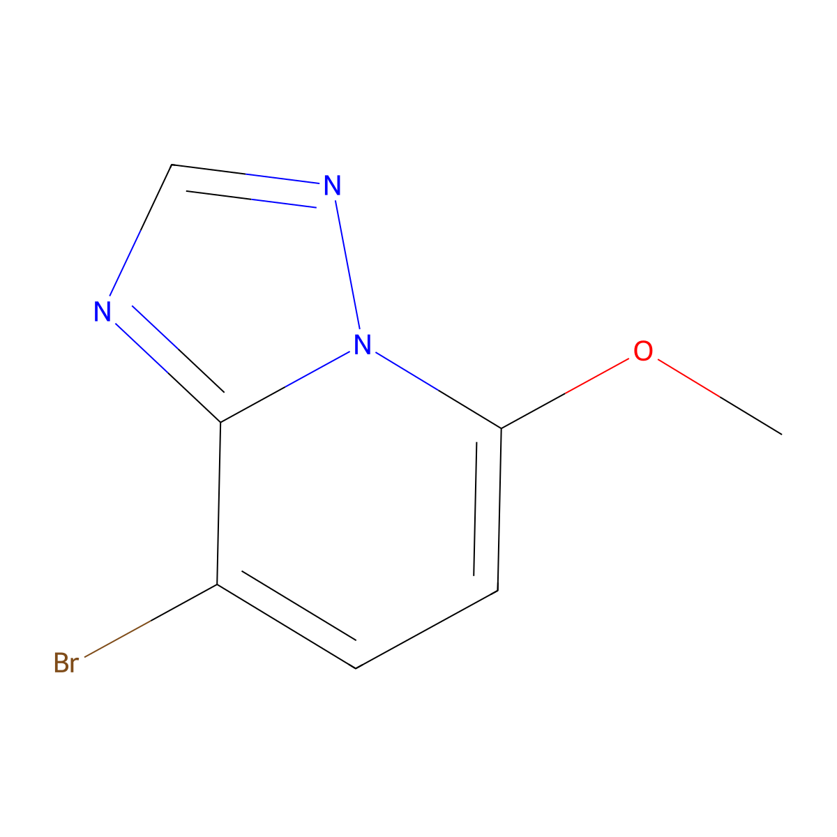 8-Bromo-5-methoxy-[1,2,4]triazolo[1,5-A]pyridine molecular structure, CAS 2609037-46-7