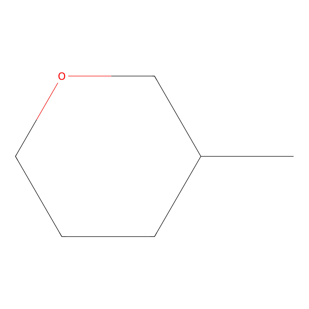 Tetrahydro-3-methyl-2H-pyran molecular structure, CAS 26093-63-0