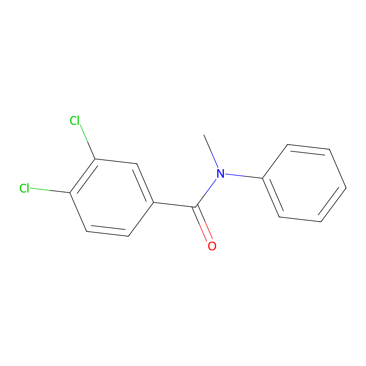 3,4-dichloro-N-methyl-N-phenylbenzamide molecular structure, CAS 26094-80-4