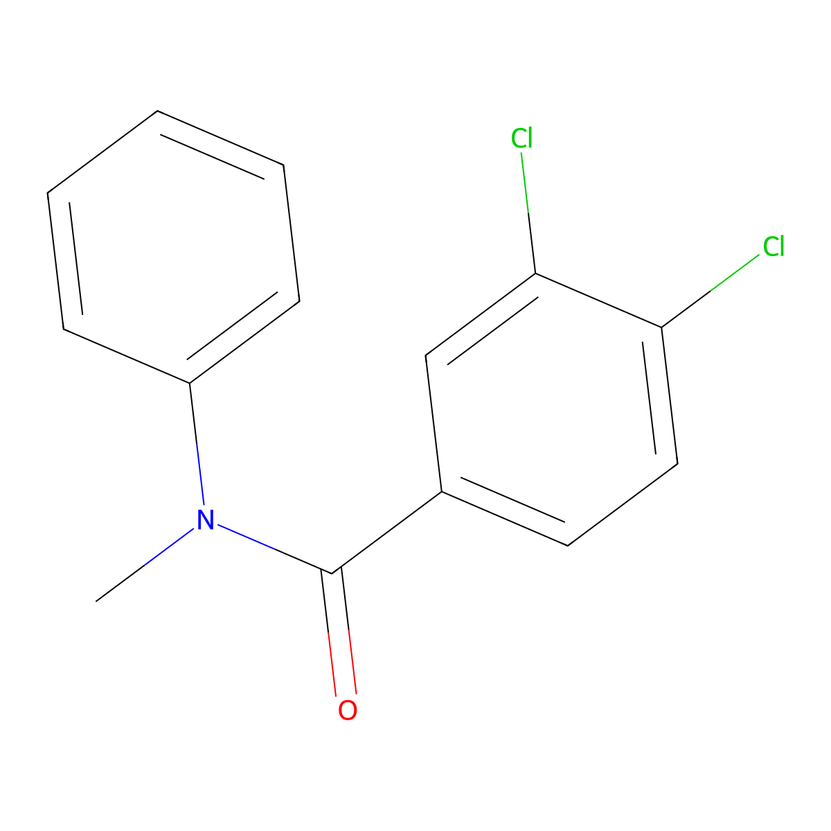 3,4-dichloro-N-methyl-N-phenylbenzamide molecular structure, CAS 26094-80-4