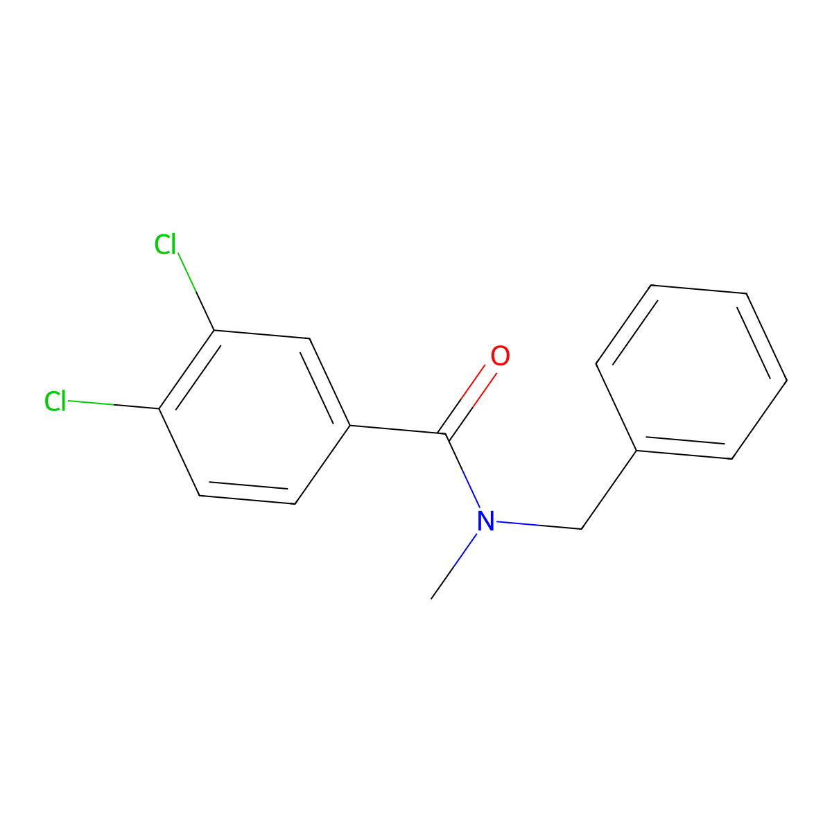 N-benzyl-3,4-dichloro-N-methylbenzamide molecular structure, CAS 26094-84-8