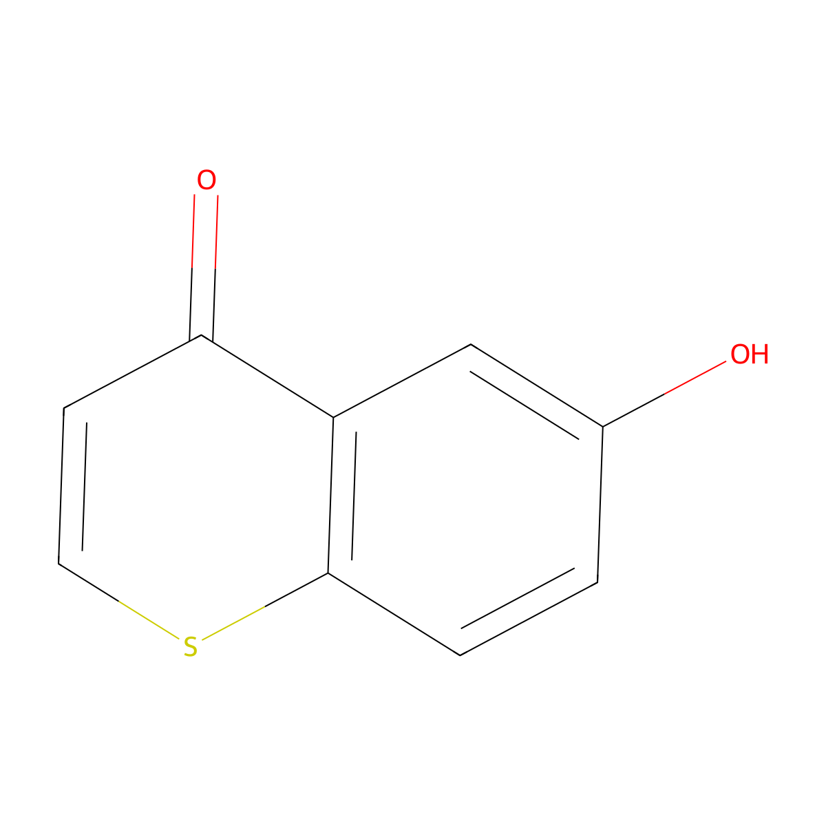 6-hydroxy-4H-thiochromen-4-one molecular structure, CAS 26096-66-2