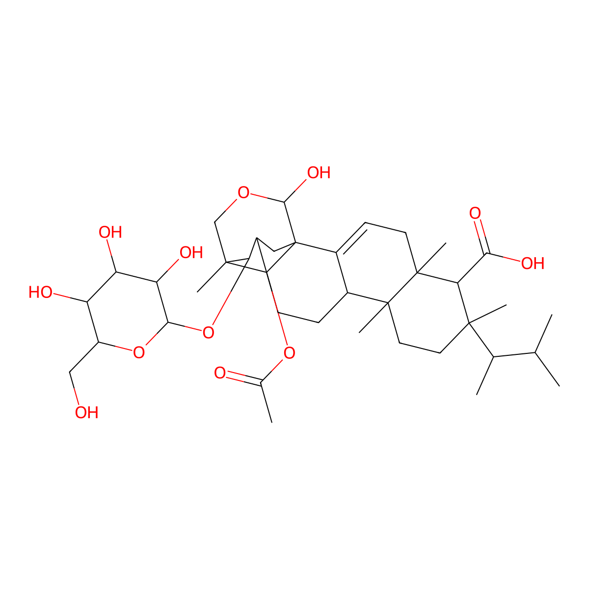 Enfumafungin molecular structure, CAS 260979-95-1