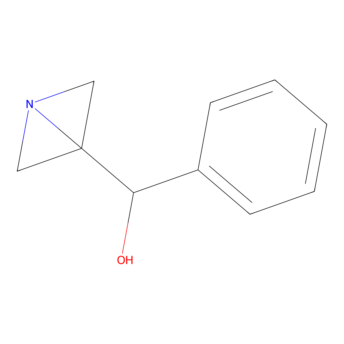 {1-Azabicyclo[1.1.0]butan-3-yl}(phenyl)methanol molecular structure, CAS 2609850-82-8