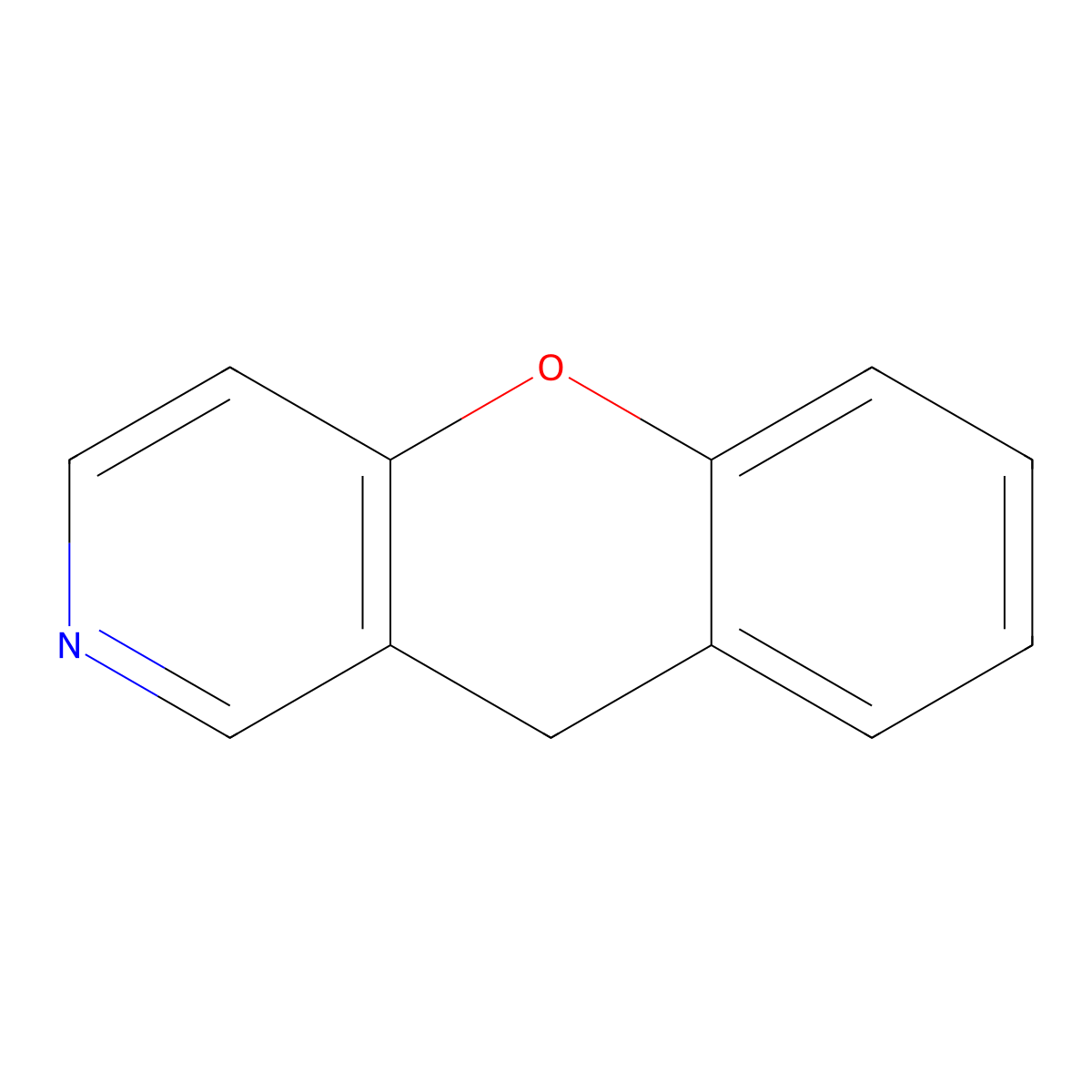 10H-chromeno[3,2-c]pyridine molecular structure, CAS 261-24-5