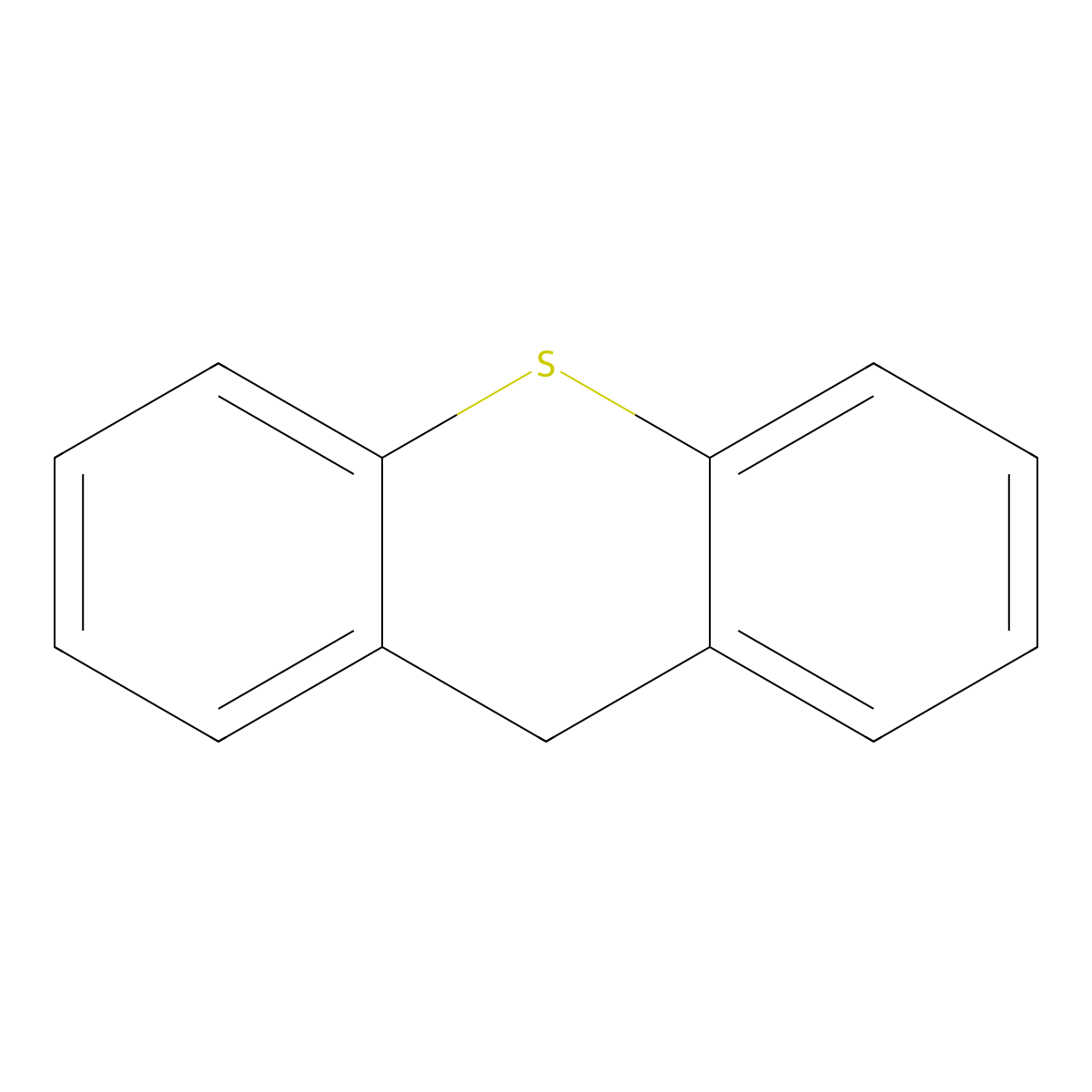 Thioxanthene molecular structure, CAS 261-31-4