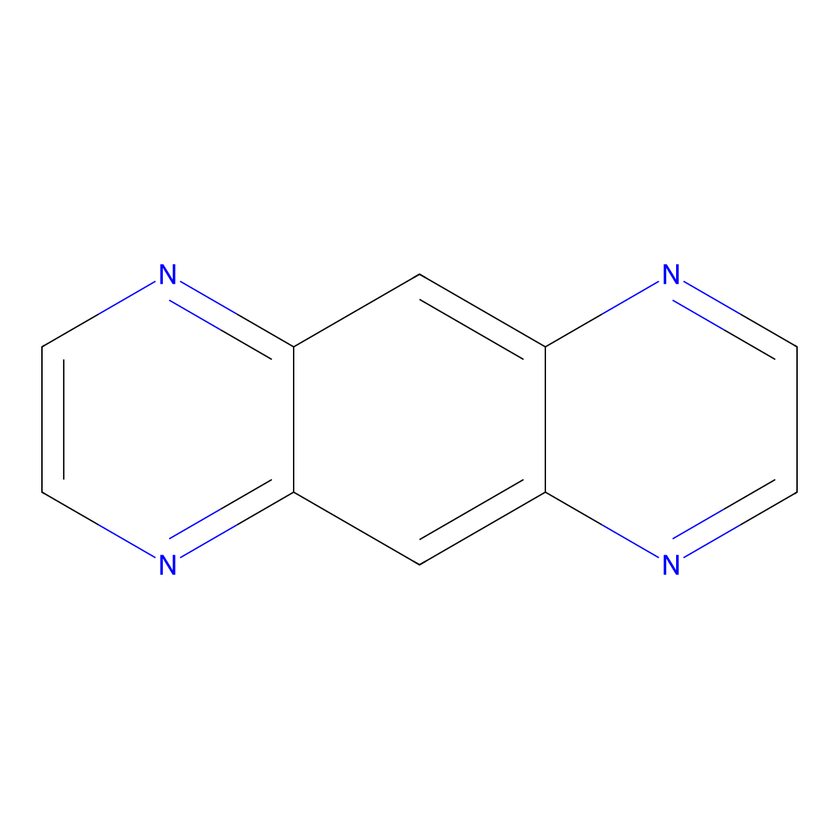 Pyrazino[2,3-g]quinoxaline molecular structure, CAS 261-43-8