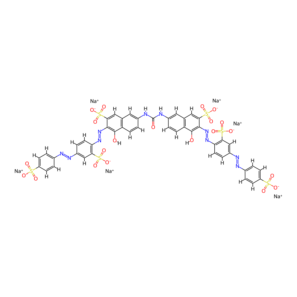 Sirius Red F3B molecular structure, CAS 2610-10-8