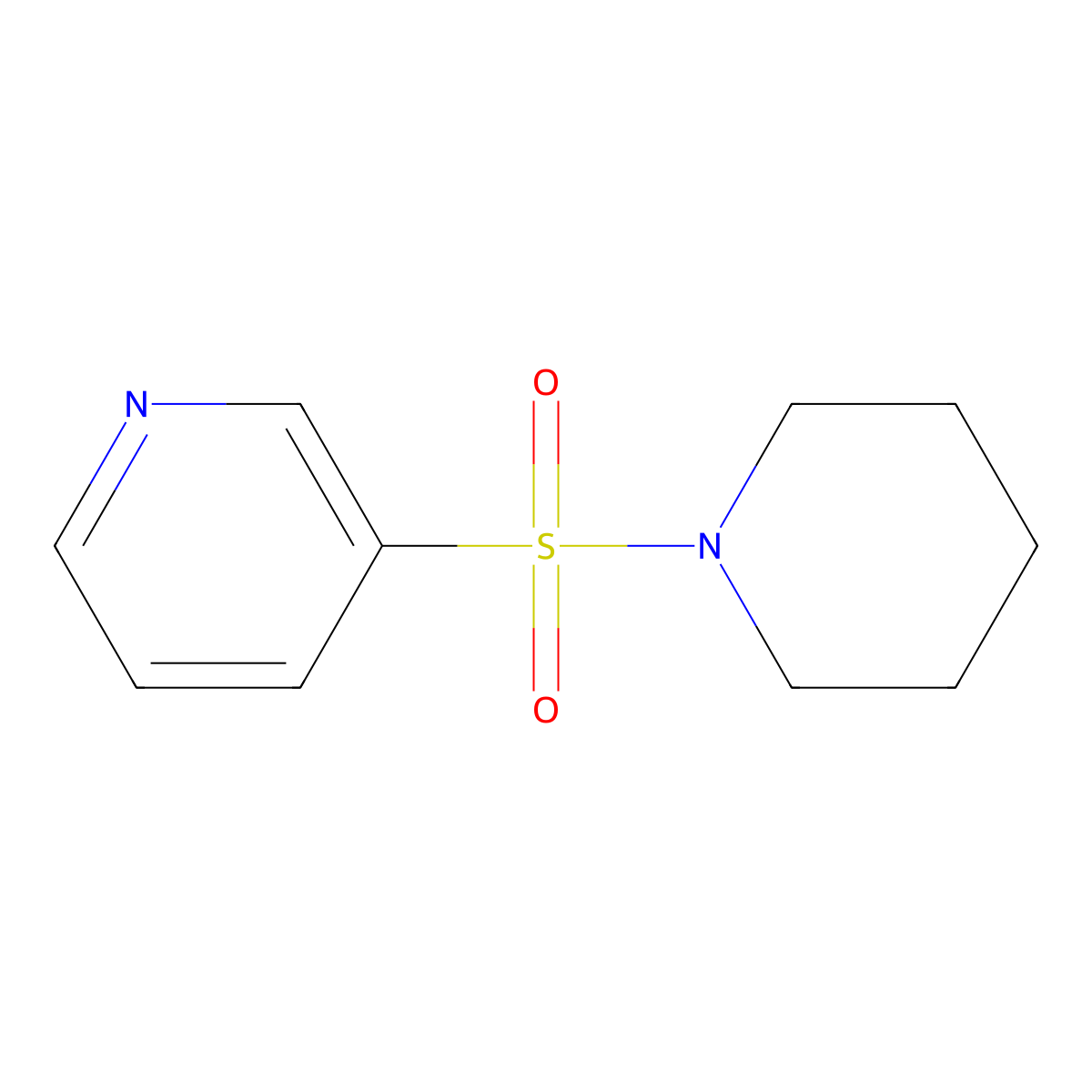 3-(Piperidin-1-ylsulphonyl)pyridine molecular structure, CAS 26103-49-1
