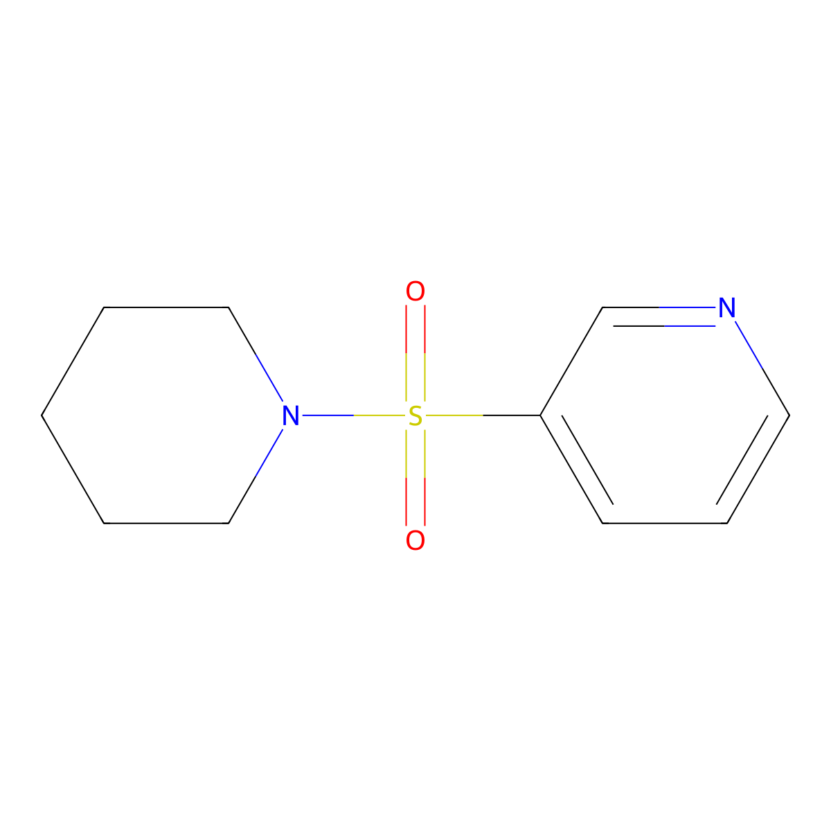 3-(Piperidin-1-ylsulphonyl)pyridine molecular structure, CAS 26103-49-1