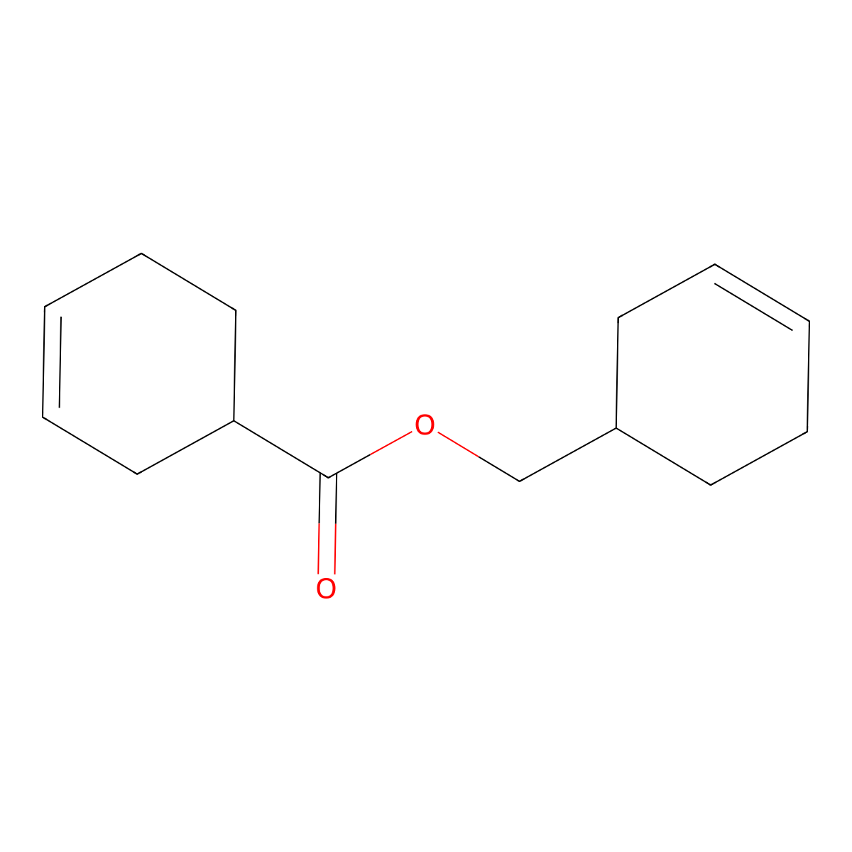 3-Cyclohexenylmethyl 3-cyclohexenecarboxylate molecular structure, CAS 2611-00-9