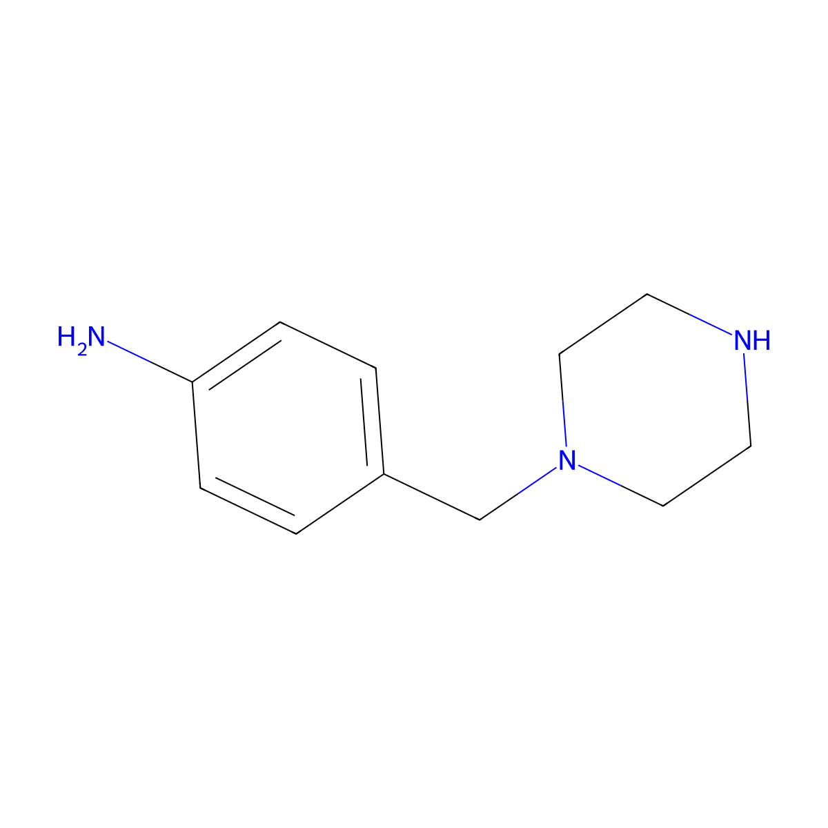 4-(Piperazin-1-ylmethyl)aniline molecular structure, CAS 26110-08-7
