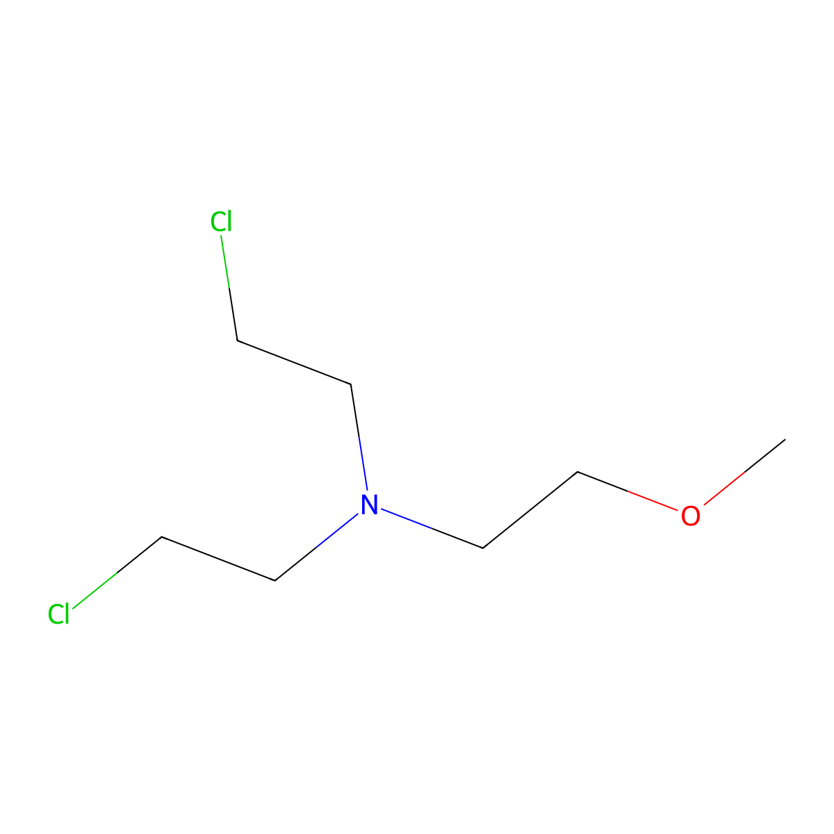Triethylamine, 2,2'-dichloro-2''-methoxy- molecular structure, CAS 26112-92-5