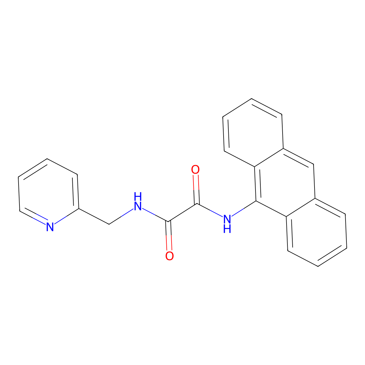 N1-(Anthracen-9-yl)-N2-(pyridin-2-ylmethyl)oxalamide molecular structure, CAS 2611225-94-4