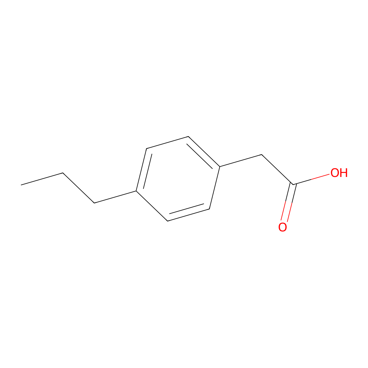 4-N-Propylphenylacetic Acid molecular structure, CAS 26114-12-5
