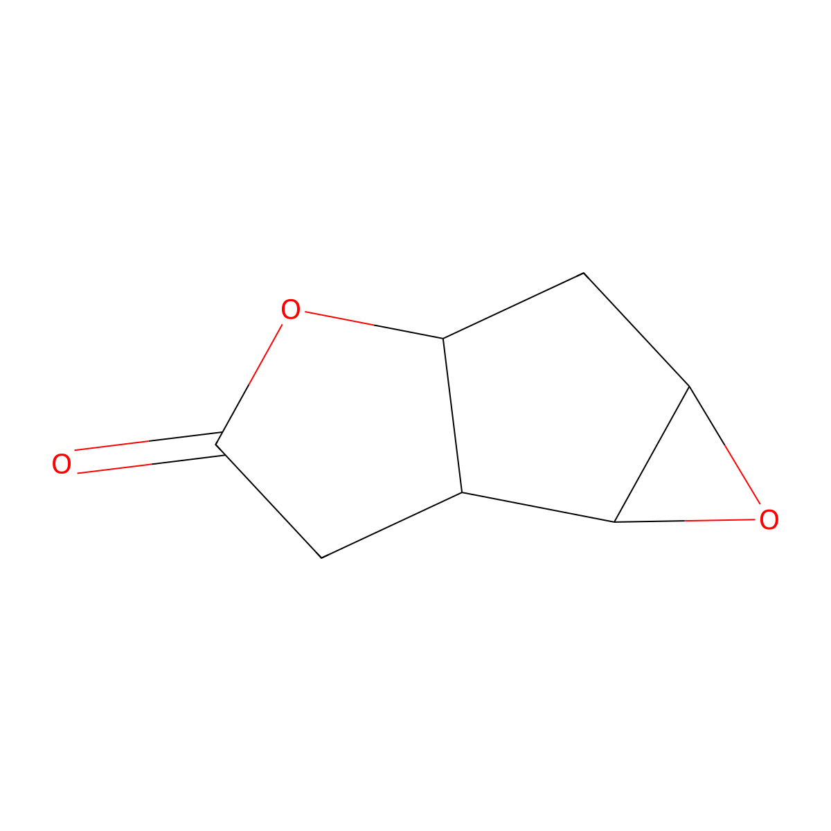 Hexahydro-1,4-dioxa-cyclopropa[a]pentalen-3-one molecular structure, CAS 26115-01-5
