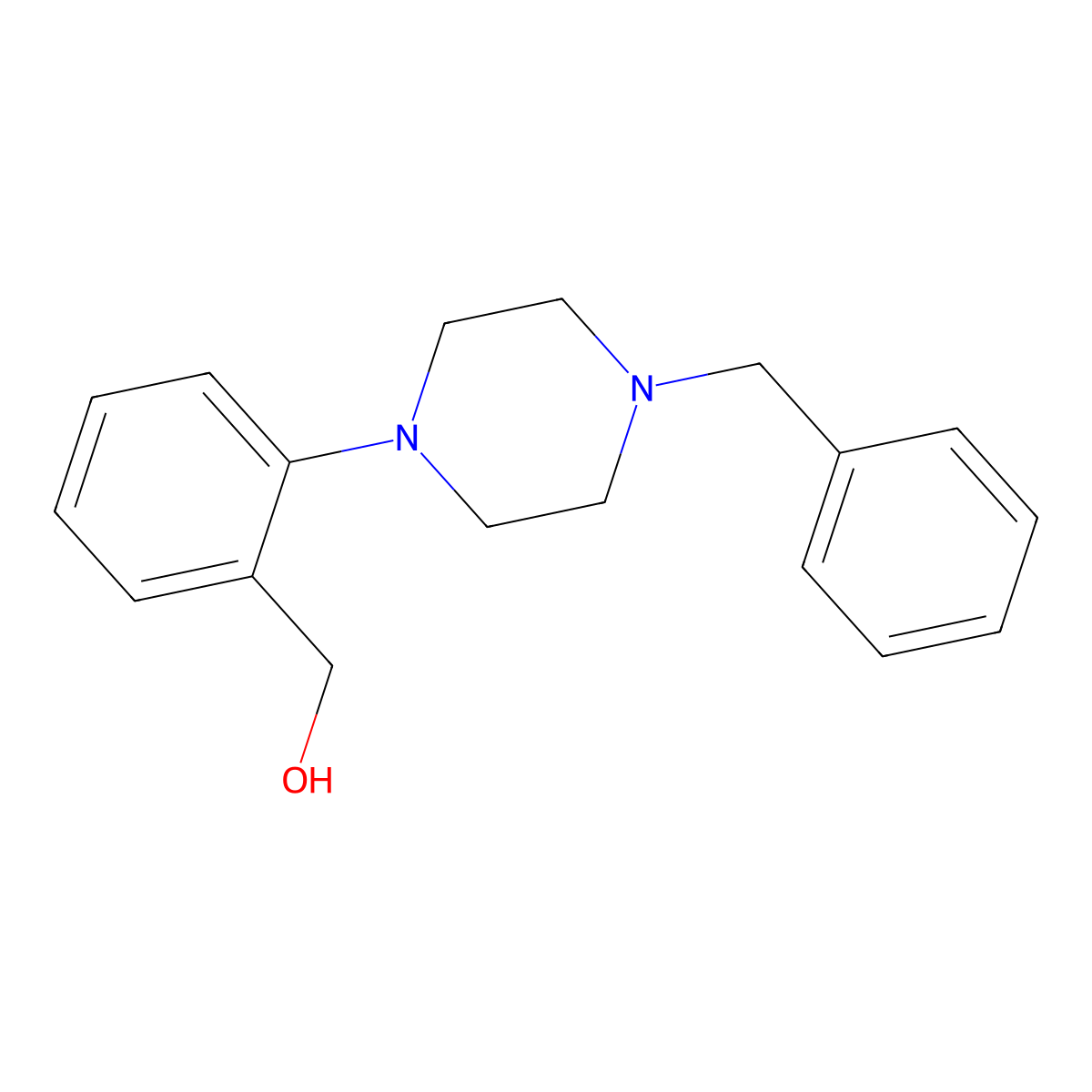 [2-(4-Benzylpiperazin-1-yl)phenyl]methanol molecular structure, CAS 261178-24-9