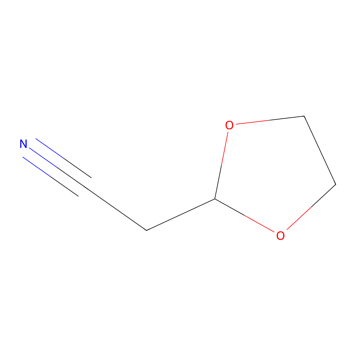 (1,3-Dioxolan-2-yl)acetonitrile molecular structure, CAS 26118-19-4