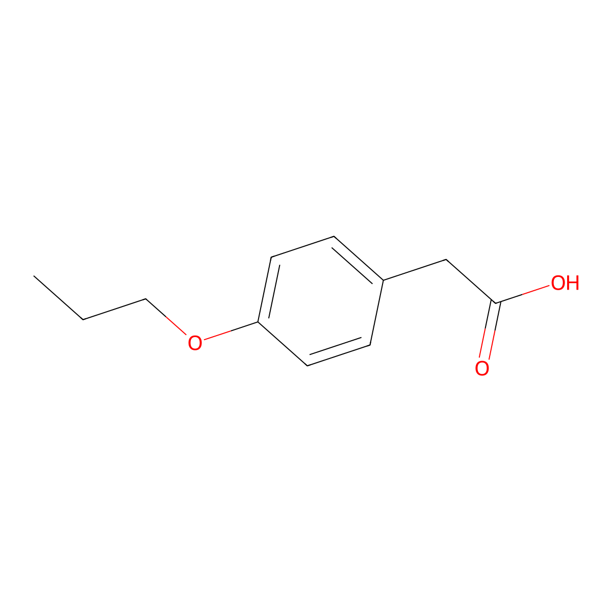 (4-Propoxy-phenyl)-acetic acid molecular structure, CAS 26118-57-0