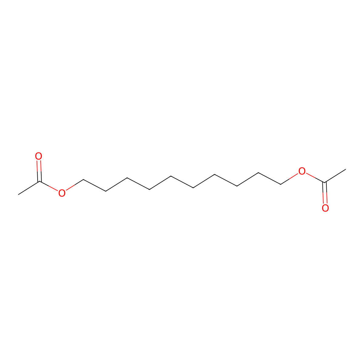 1,10-Decanediol, 1,10-diacetate molecular structure, CAS 26118-61-6
