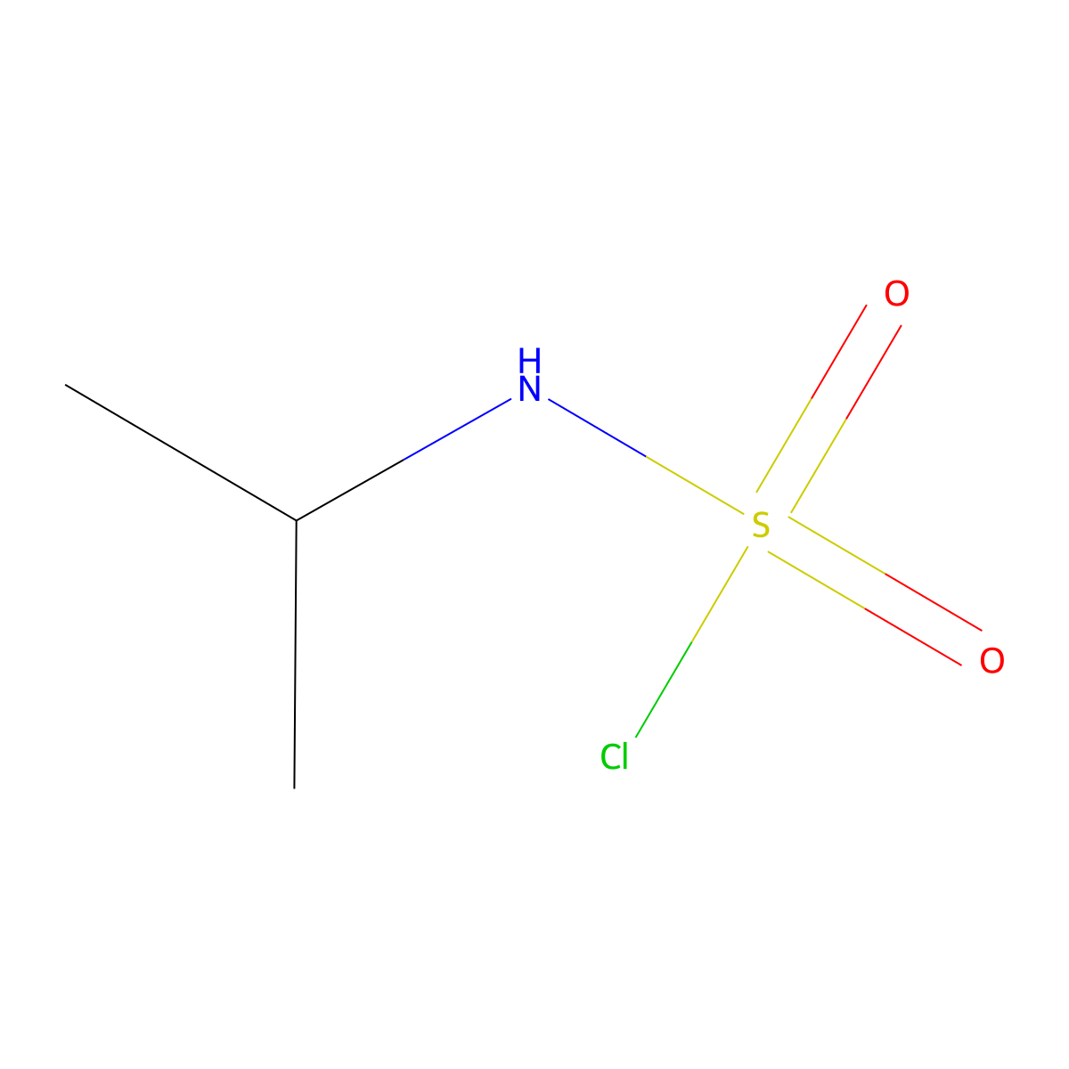 Isopropylsulphamoyl chloride molecular structure, CAS 26118-67-2