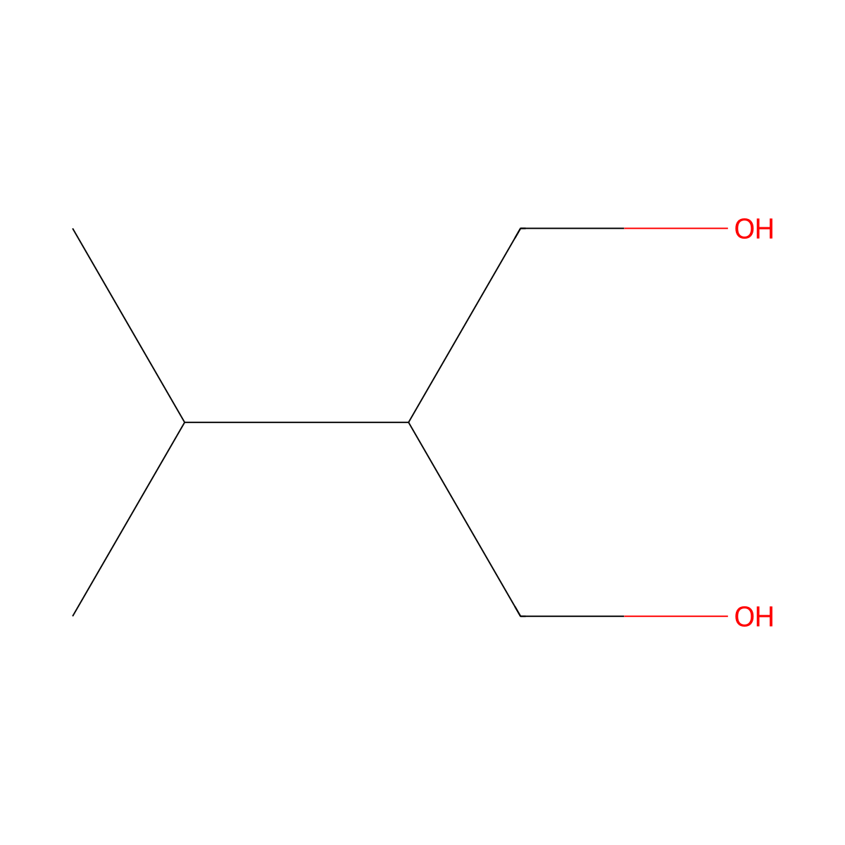 2-(Propan-2-yl)propane-1,3-diol molecular structure, CAS 2612-27-3