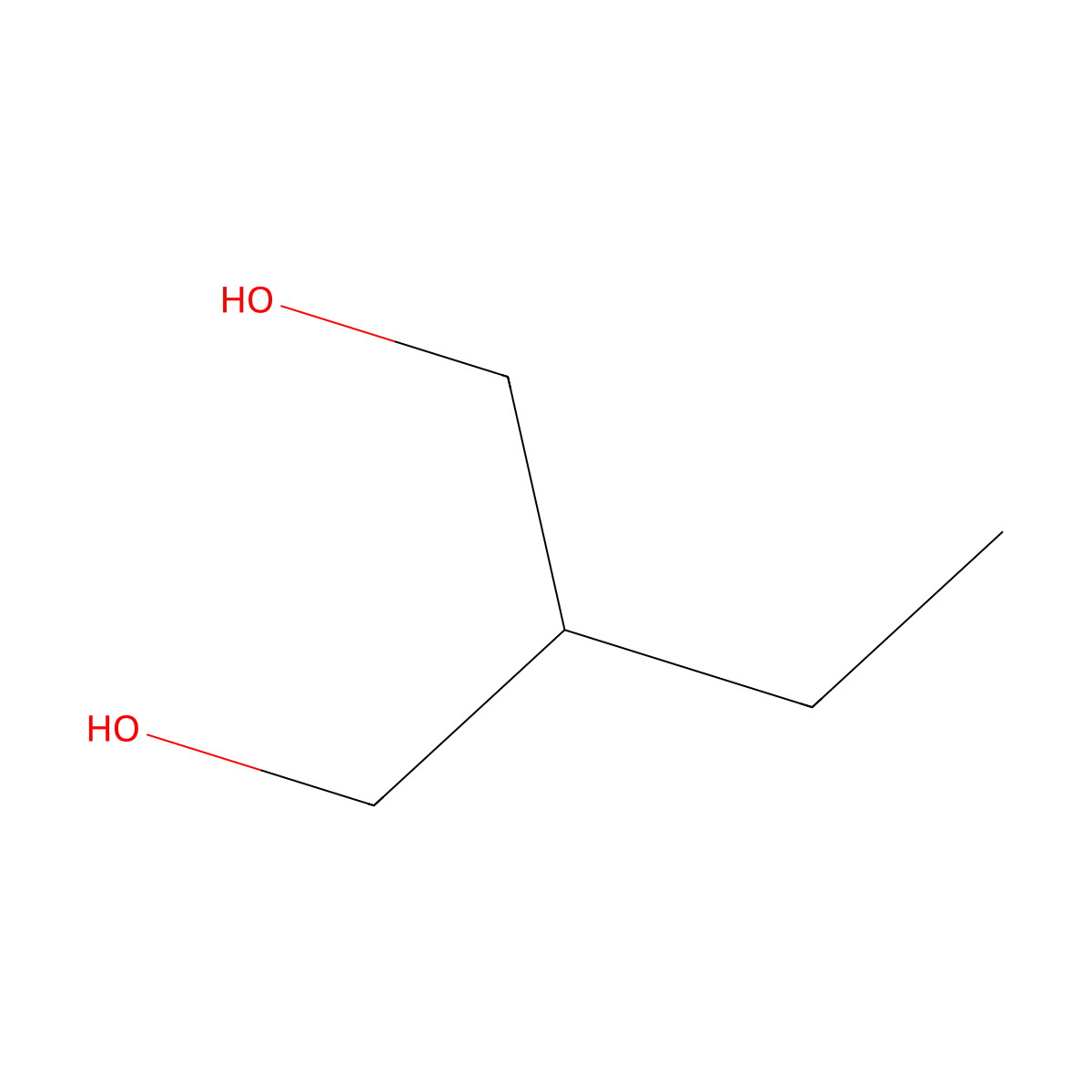2-Ethyl-1,3-propanediol molecular structure, CAS 2612-29-5
