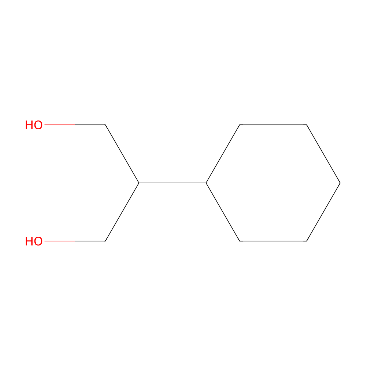 2-Cyclohexyl-1,3-propanediol molecular structure, CAS 2612-32-0