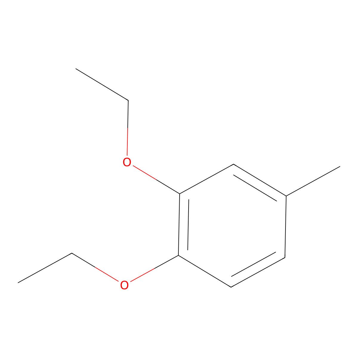 3,4-Diethoxytoluene molecular structure, CAS 2612-56-8