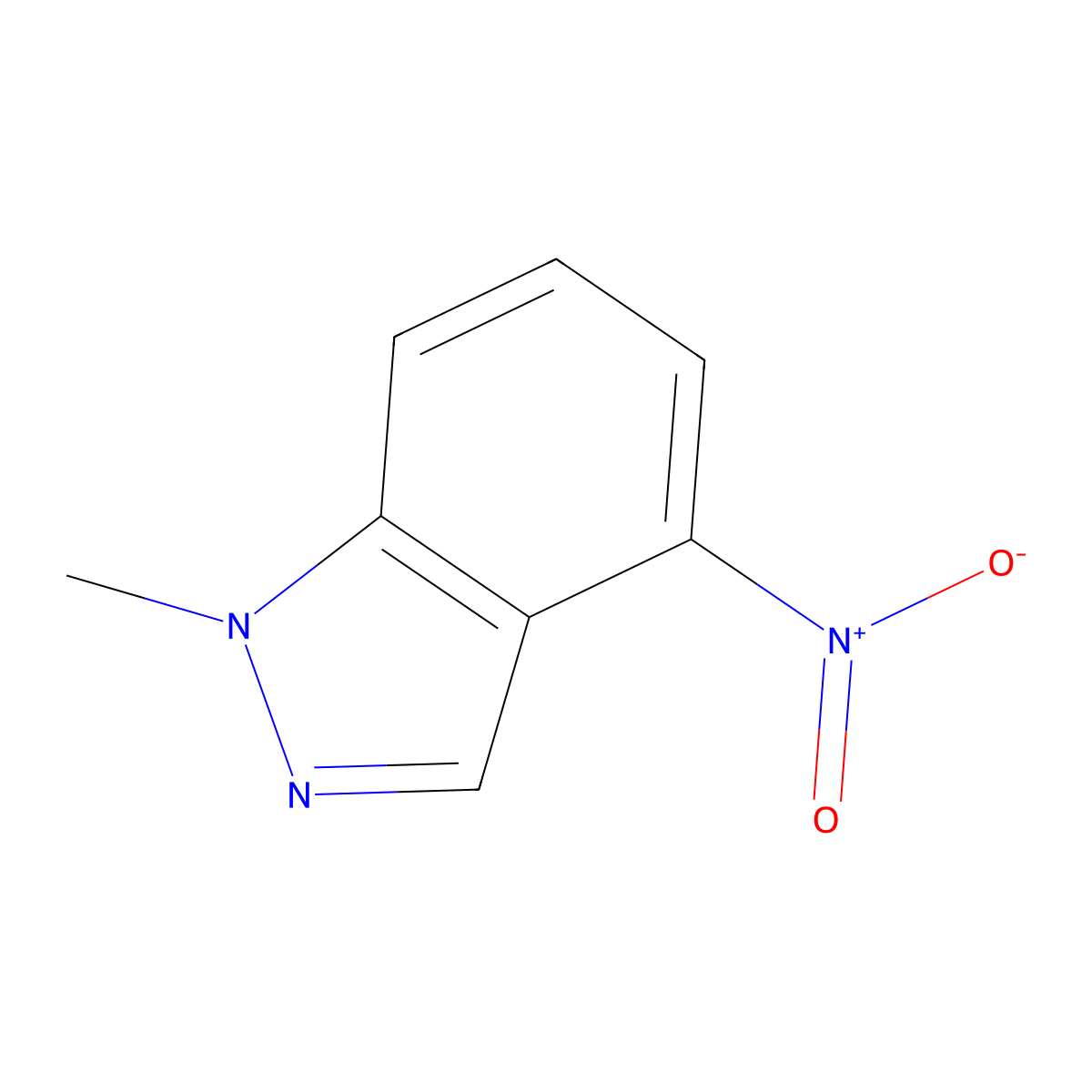 1-Methyl-4-nitro-1H-indazole molecular structure, CAS 26120-43-4