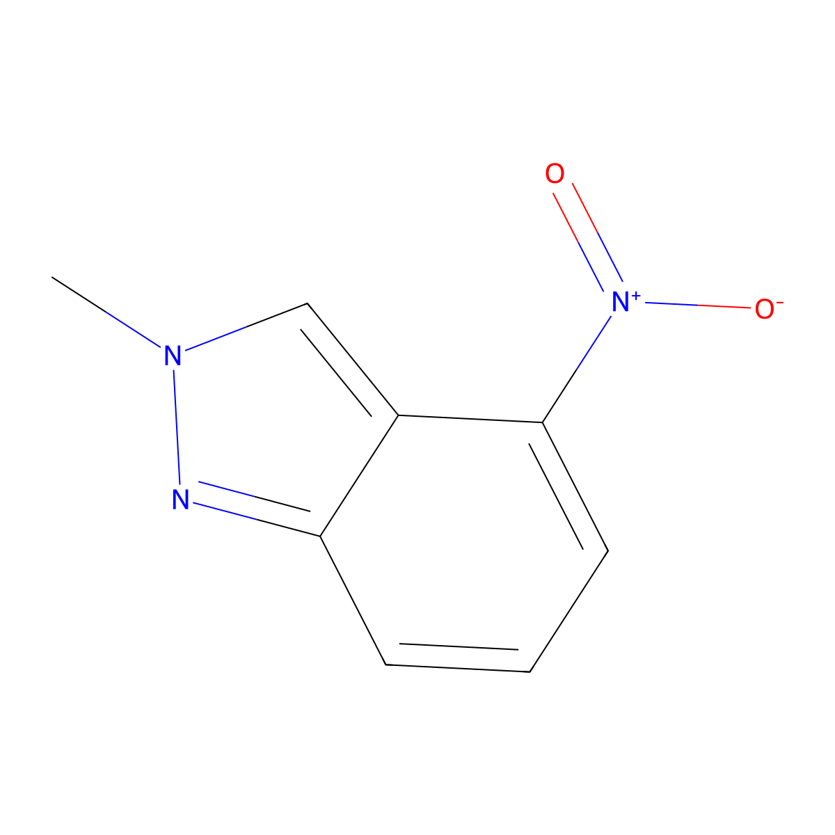 2-Methyl-4-nitro-2H-indazole molecular structure, CAS 26120-44-5