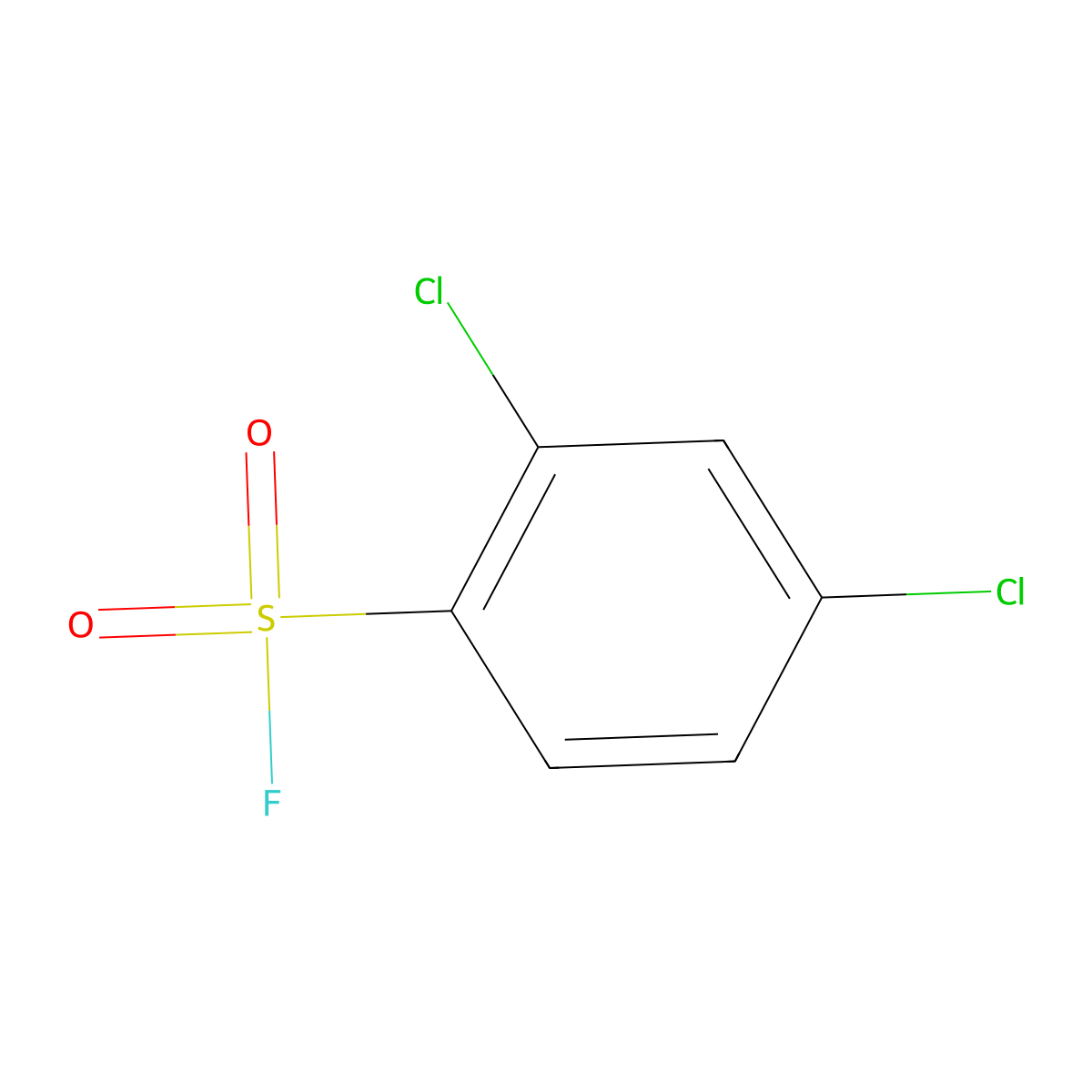 Benzenesulfonyl fluoride, 2,4-dichloro- molecular structure, CAS 26120-88-7