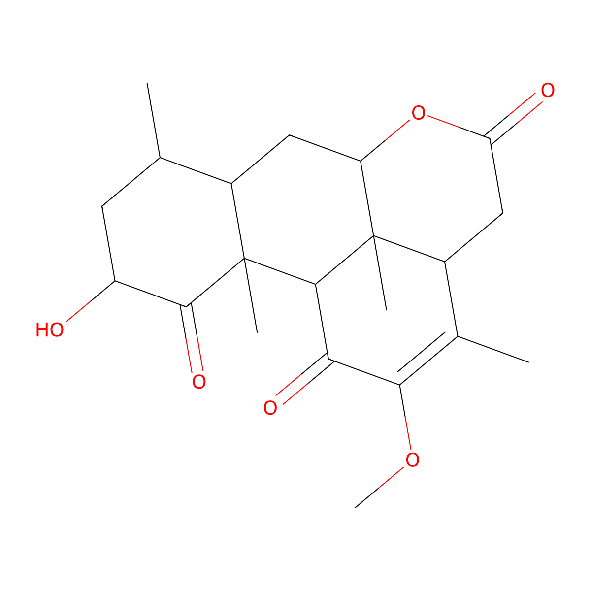 Picrasin B molecular structure, CAS 26121-56-2