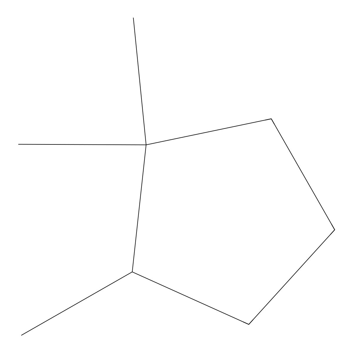 1,1,2-Trimethylcyclopentane molecular structure, CAS 2613-69-6