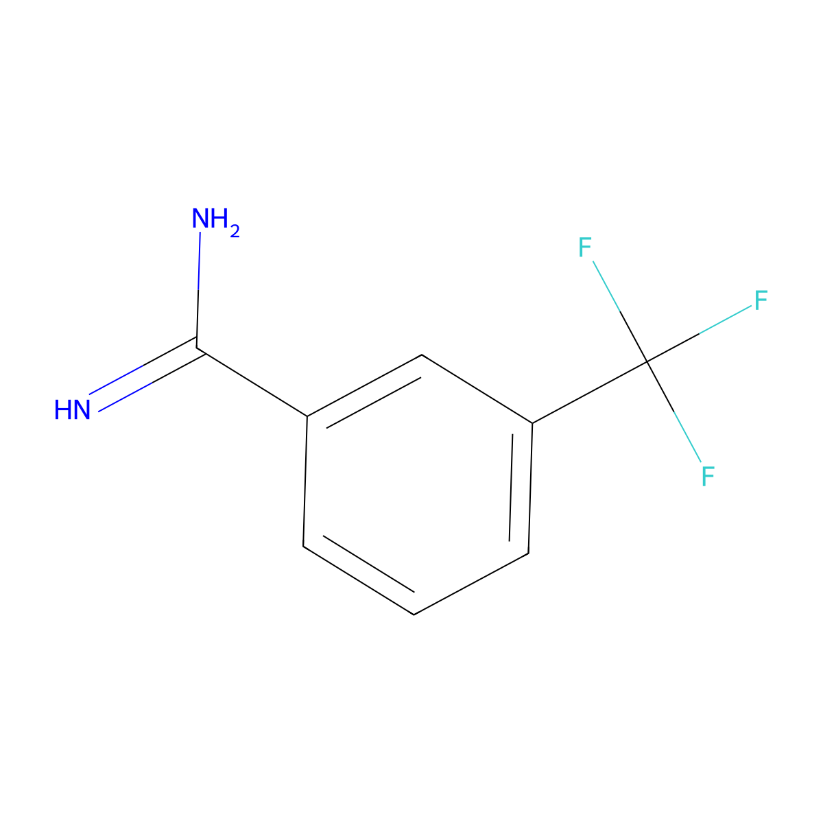 3-TrifluoroMethyl-Benzamidine molecular structure, CAS 26130-45-0