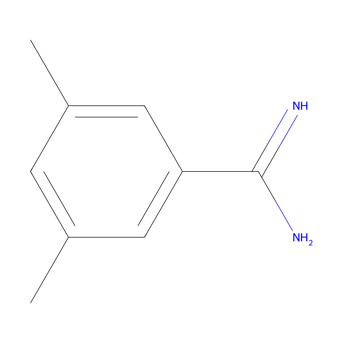 3,5-Dimethylbenzenecarboximidamide molecular structure, CAS 26130-48-3