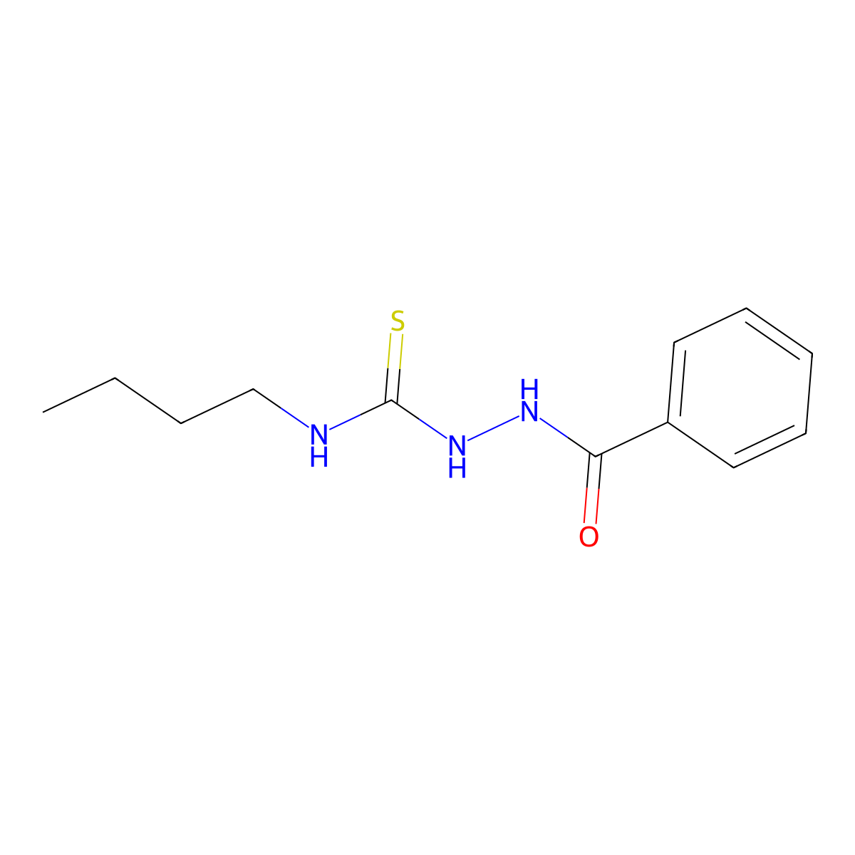N-[(Butylcarbamothioyl)amino]benzamide molecular structure, CAS 26131-71-5