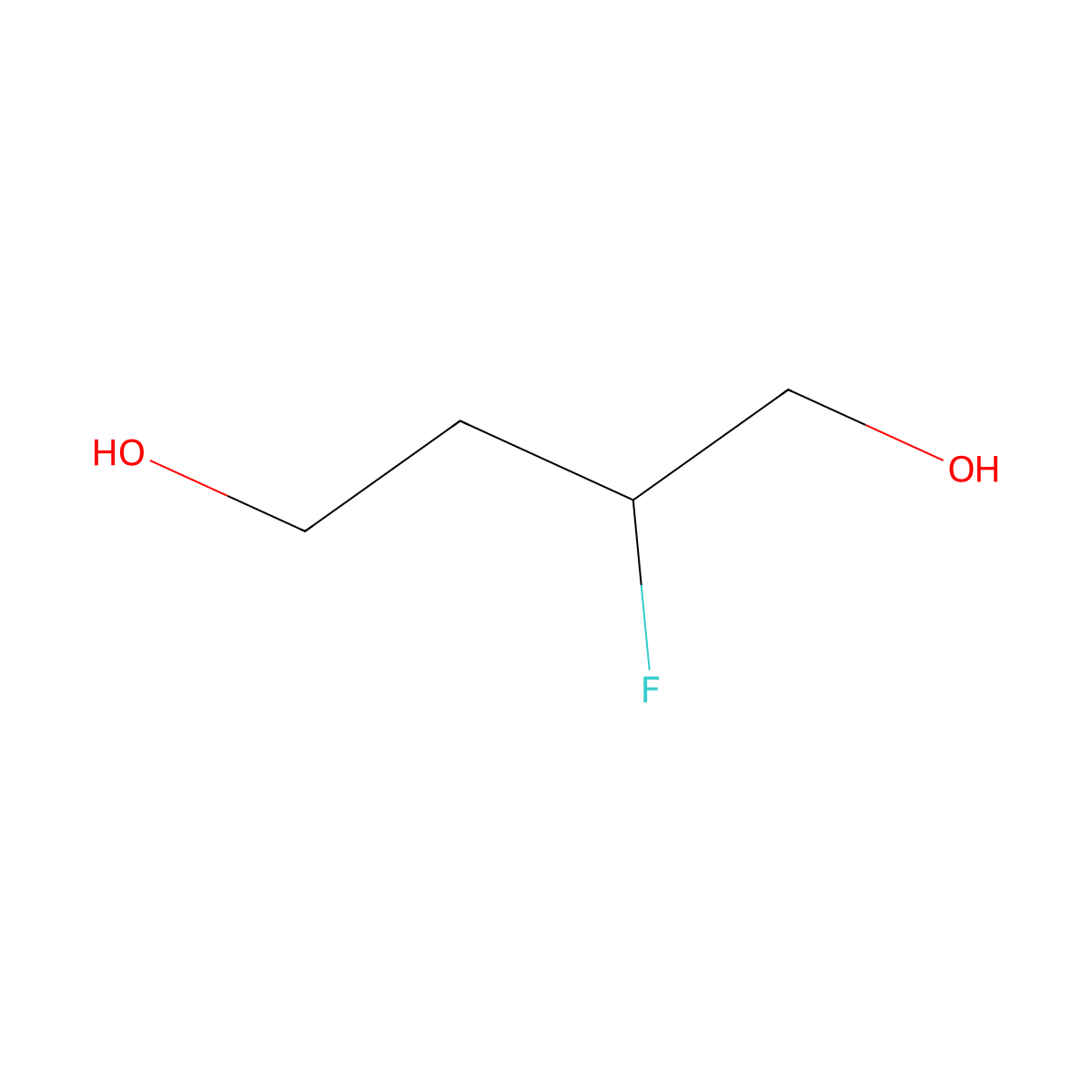 (2S)-2-fluorobutane-1,4-diol molecular structure, CAS 2613299-36-6